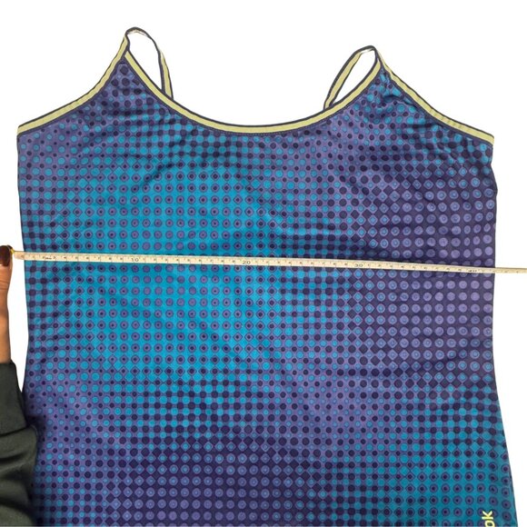 Vintage Y2K Reebok Blue Dot Racerback Tank Top Womens M Good Condition - Picture 7 of 7